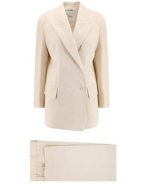 Hevò Double Breasted Suits - Neutro