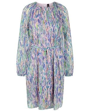 Marc Cain Kleid Mit Bindegürtel - Blau