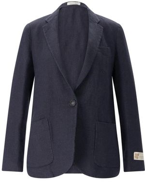 Massimo Alba Leinenblazer - Blau