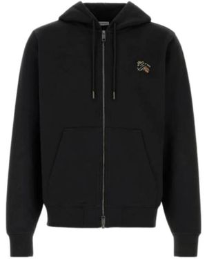 Burberry Hoodies & Sweatvesten ,Zwart ,Katoen Zip-Up Hoodie