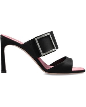 Roger Vivier Heeled Mules - Black