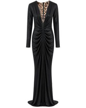 Philipp Plein Kleedjes ,Zwart ,Lange Jurk