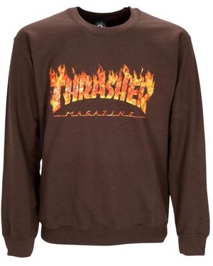 Thrasher Sweatshirts - Brown