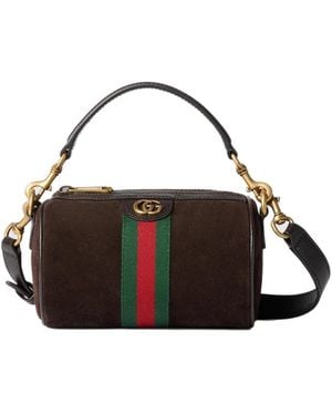 Gucci Tassen ,Bruin ,Katoen Ophidia Mini Bag - Zwart