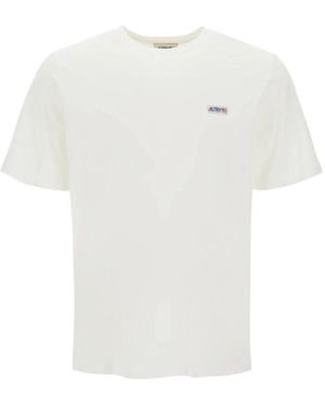 Autry Vintage washed relaxed fit t-shirt - Weiß