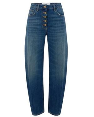 Elisabetta Franchi Loose Fit Jeans - Blue