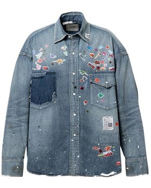 Maison Mihara Yasuhiro Denim Shirts - Blu