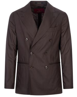 Montecore Zweireihige Jacke - Braun