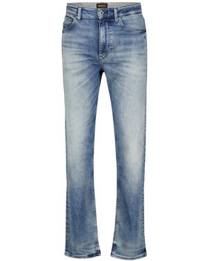 BOSS Ogden Rechte Jeans - Blauw