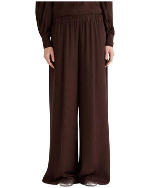 MEIMEIJ Wide Trousers - Brown