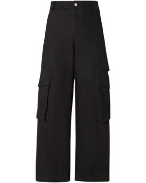 Gcds Wide Trousers - Black