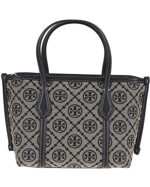 Tory Burch Perry T Monogram Mini Tote - Schwarz