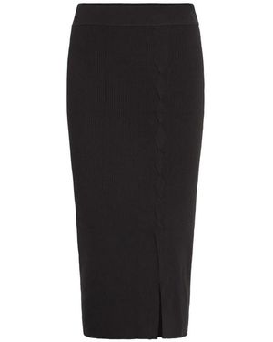 Ichi Midi Skirts - Negro