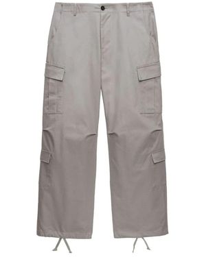 MSGM Straight Trousers - Gris
