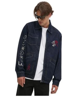 Desigual Denim Jackets - Azul