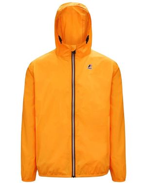 K-Way Jassen ,Oranje ,Nylon Le Vrai Claude Jacket