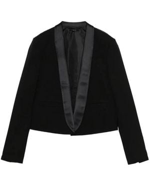 Tom Ford Gekorte Blazer Met Sjaalkraag - Zwart