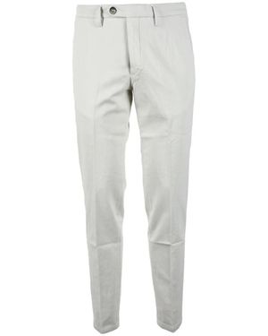 MICHELE CARBONE Slim-Fit Trousers - Grey