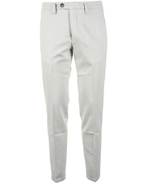 MICHELE CARBONE Slim-Fit Trousers - Grey