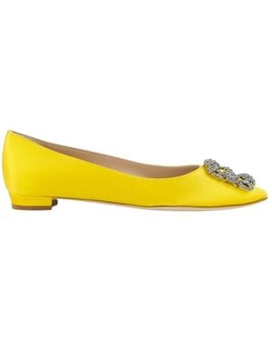 Manolo Blahnik Ballerina Shoes - Yellow