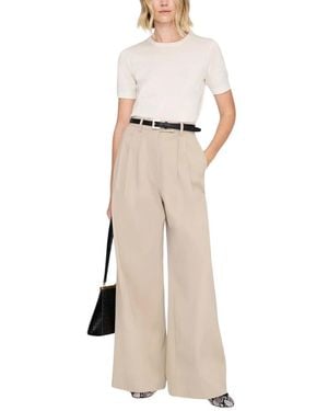 Anine Bing Wide Trousers - Natural