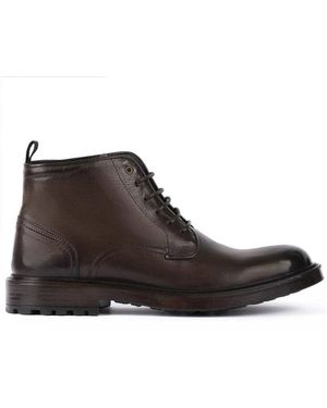 Exton Klassischer Lederstiefel - Braun