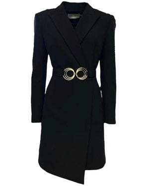 SIMONA CORSELLINI Belted Coats - Black
