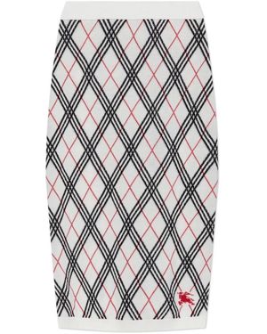 Burberry Midi Skirts - Gris