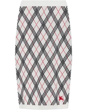 Burberry Midi Skirts - Gris