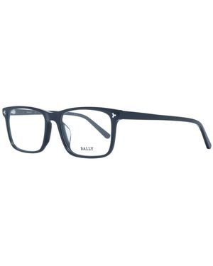 Bally Schwarze Rechteckige Optische Kunststoffbrillen Für Männer - Blau