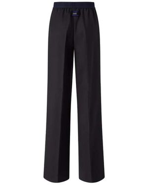 Pinko Broeken ,Blauw ,Wol Phaïus Wide Broeken