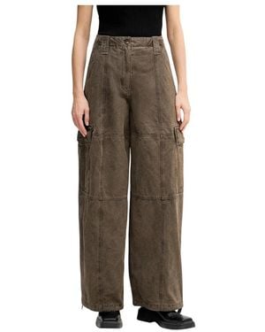 KENZO Dyed Canvas Cargo Pants - Groen