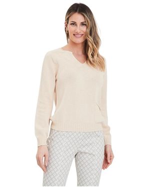 Gran Sasso V-Neck Knitwear - Neutre