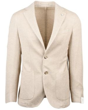 L.B.M. 1911 Jassen ,Katoen Blazer Stondato - Naturel