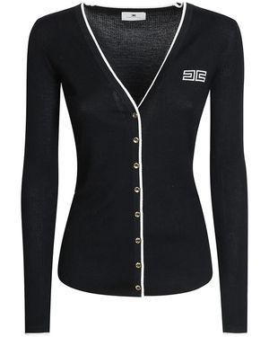 Elisabetta Franchi Cardigans - Black