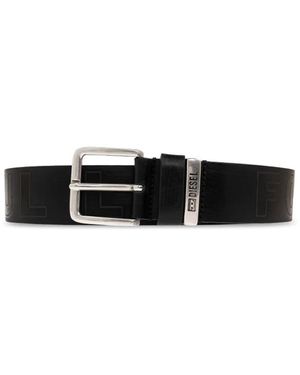 DIESEL Accessoires ,Zwart ,Leer B-Fsl-Outline Leren Riem