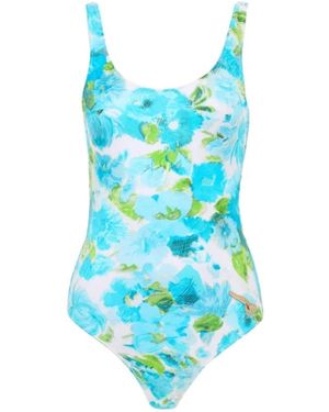 Chloé Badmode ,Veelkleurig ,Bedrukt Badpak - Blauw