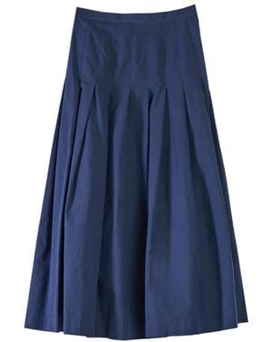 Paul Smith Rokken ,Blauw ,Katoen Gonna Lunga Pieghe