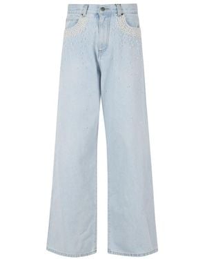 GIUSEPPE DI MORABITO Wide Jeans - Blue