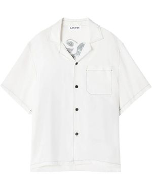 Lanvin Short Sleeve Shirts - White