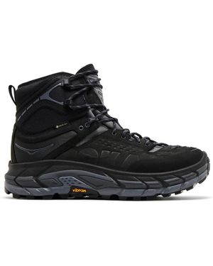 Hoka One One Ultra Hi Zwarte Sneakers Logo
