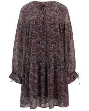 HUGO Elegantes Kleid Für Frauen - Braun