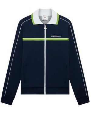 CASABLANCA Round Pique Track Jacket - Blauw