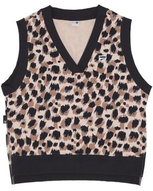PUMA V-Neck Knitwear - Black