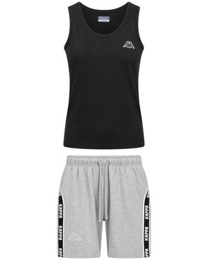 Kappa Fitness ,Zwart ,Tweed Tuta Canotta + Pantaloncino