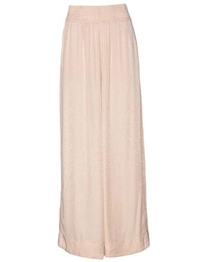 Attic And Barn Satin Weite Hosen - Natur