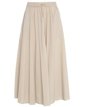 Herno Rokken ,Uitlopende Hoge Taille Stretch Rok - Naturel