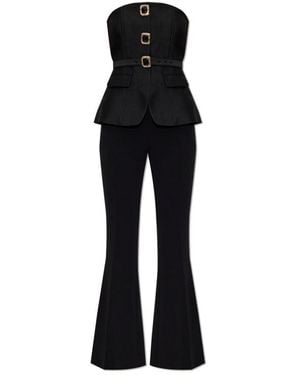 Self-Portrait Jumpsuits - Negro