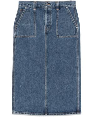KHAITE Denim Skirts - Blu