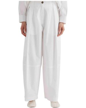 MEIMEIJ Wide Trousers - White